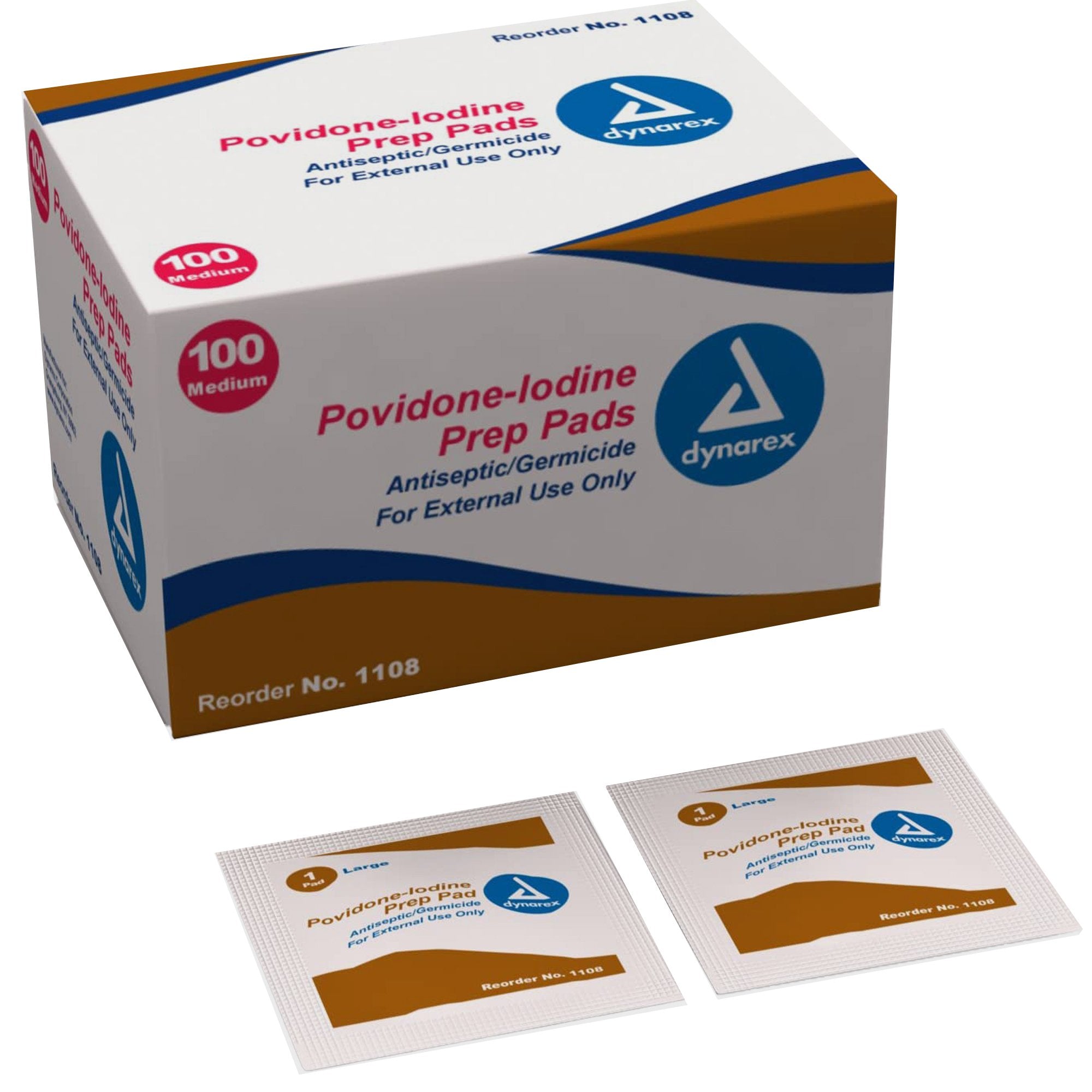 10% Povidone Iodine Prep Pad, Medium