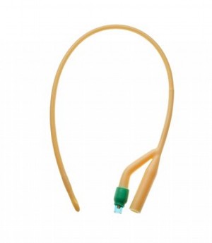 2-Way Siliconized Latex Foley Catheters, 18 Fr, 30cc Balloon
