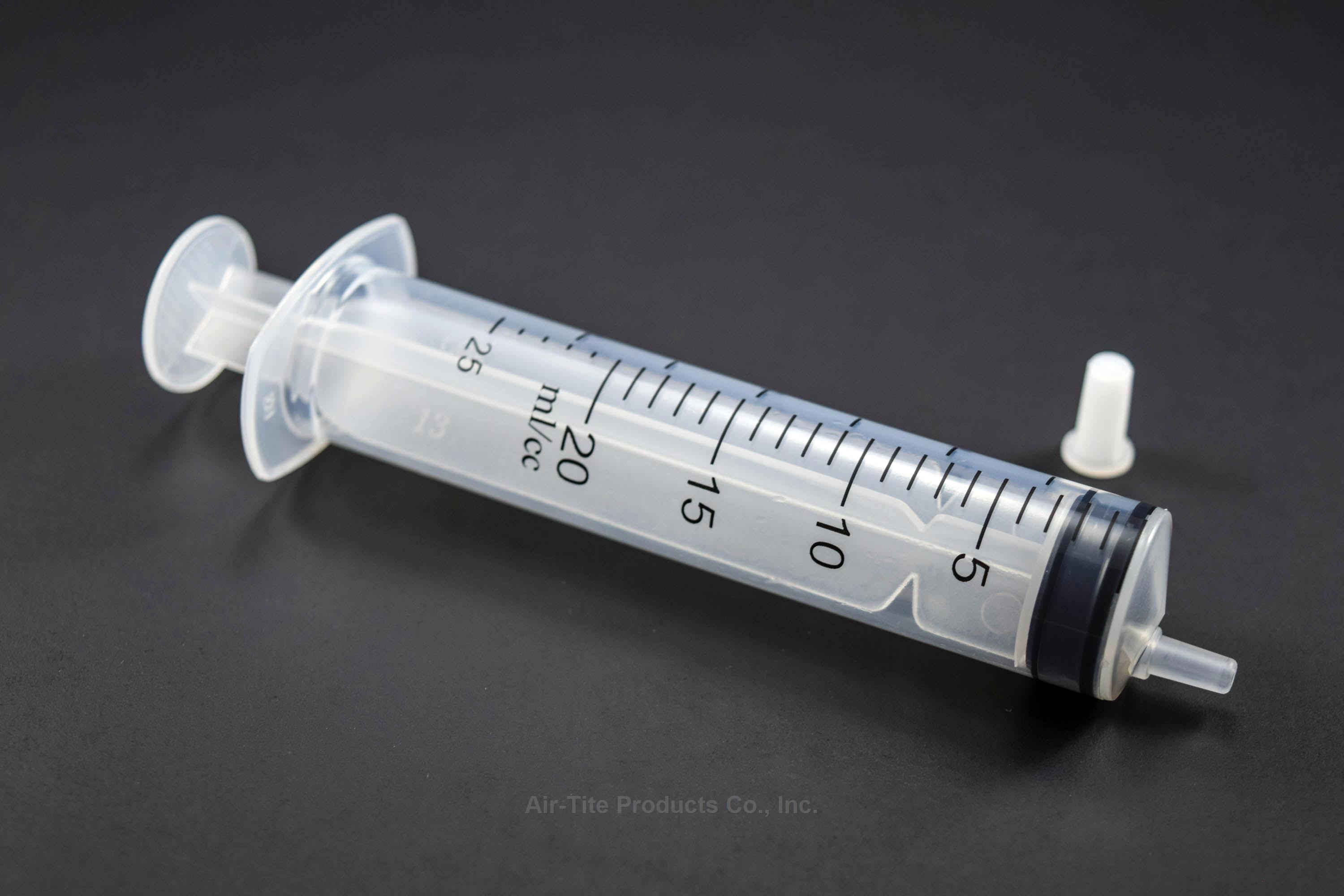 20-25cc Syringe Only with Luer Slip & Cap, Eccentric