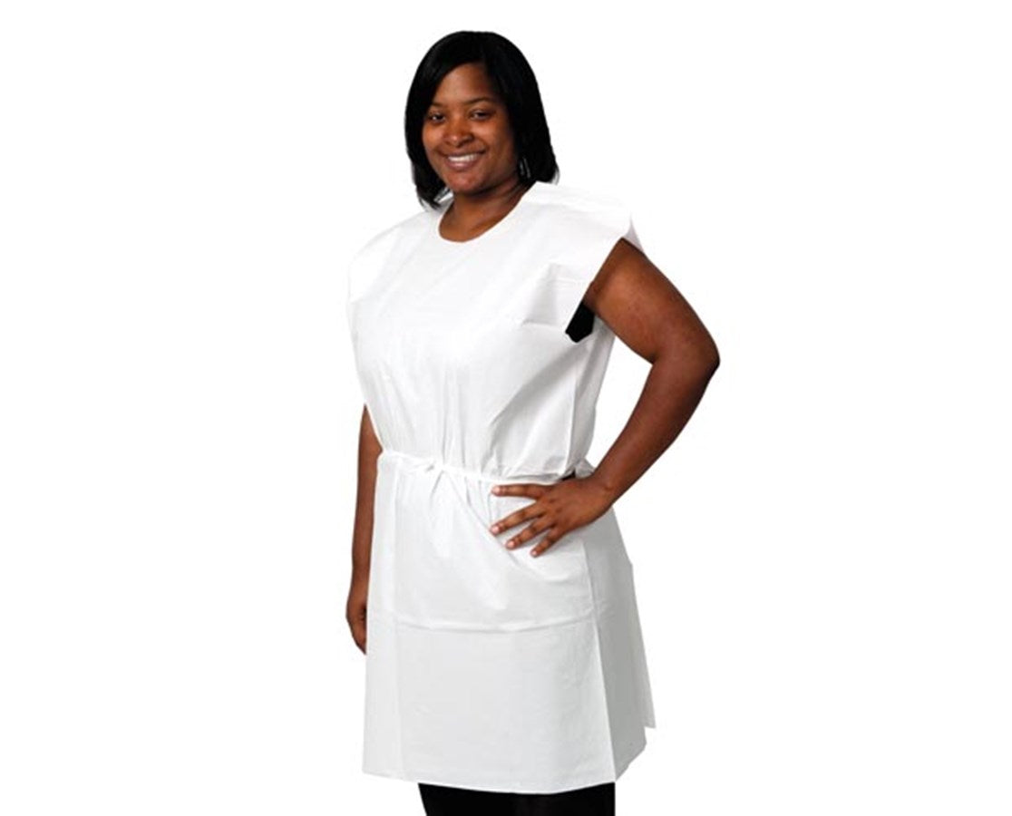 3-Ply Tissue Exam Gown, White, 30" x 42"
