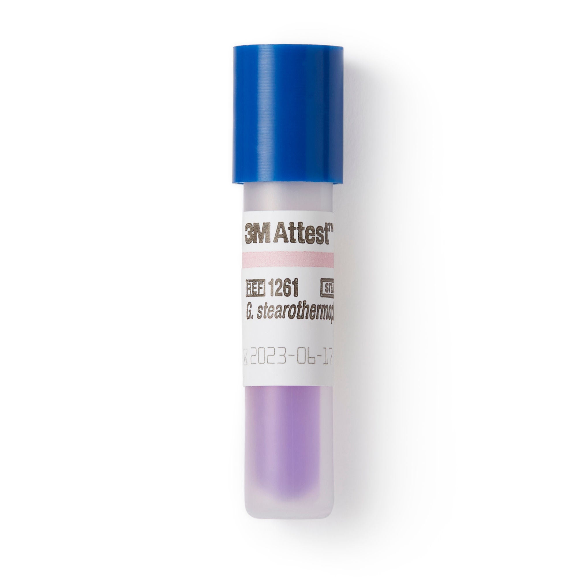 3M™ Attest™ Biological Indicator for Steam 270°F/ 132°C, Gravity Displacement Steam Sterilizers, 24 Hour Readout, Blue Cap (Continental US + HI Only)
