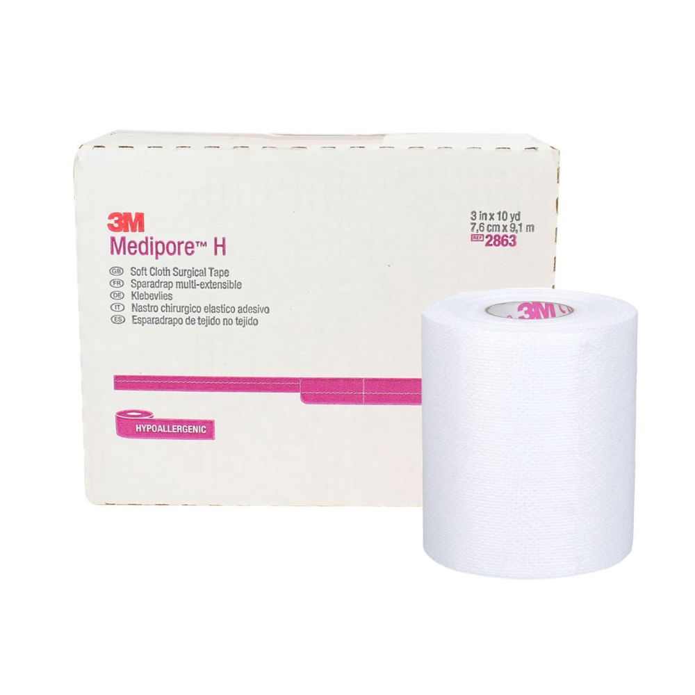 3M™ Medipore™ H Soft Cloth Surgical Tape, 3" x 10 yds