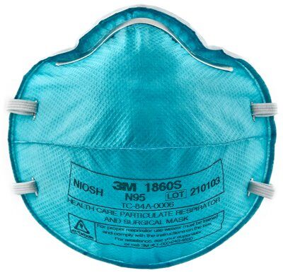 3M™ N95 Particulate Respirator and Surgical Mask, Cone Molded, Small