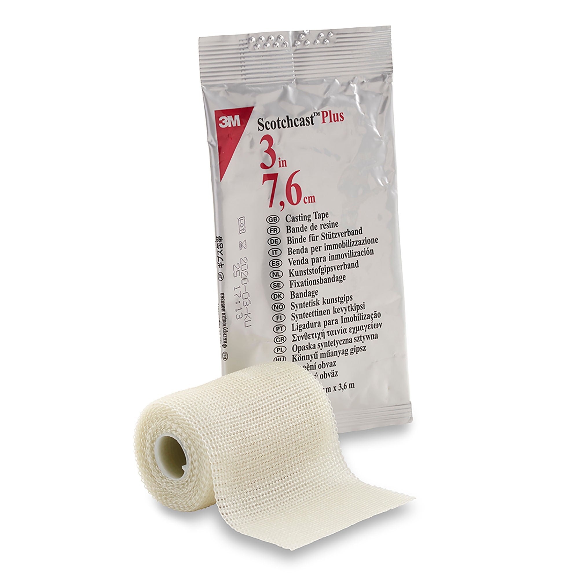 3M™ Scotchcast™ Plus Casting Tape, 3" x 4 yds, White