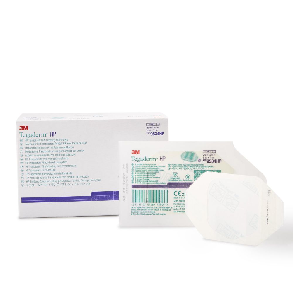 3M™ Tegaderm™ HP Transparent Frame Style Film Dressing, 2.37" x 3/4"