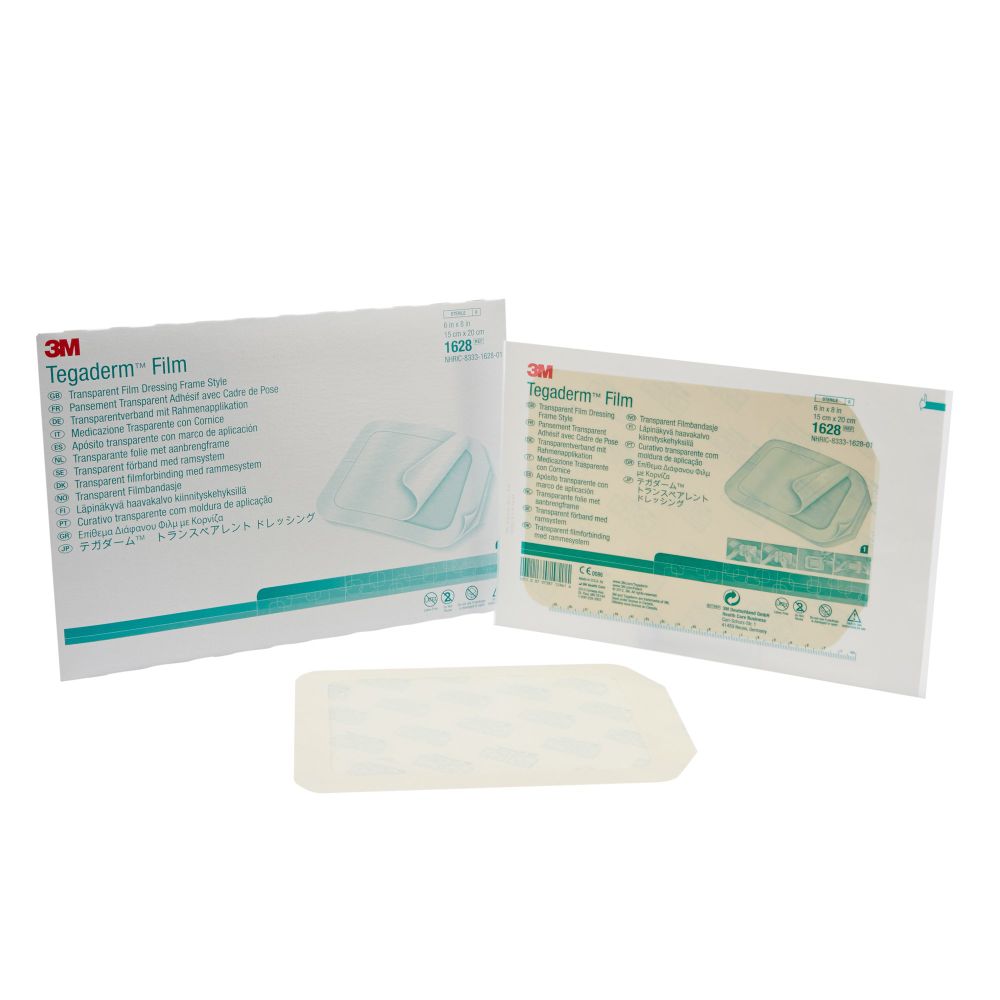 3M™ Tegaderm™ Transparent Film Dressing, Frame Style, 6" x 8"