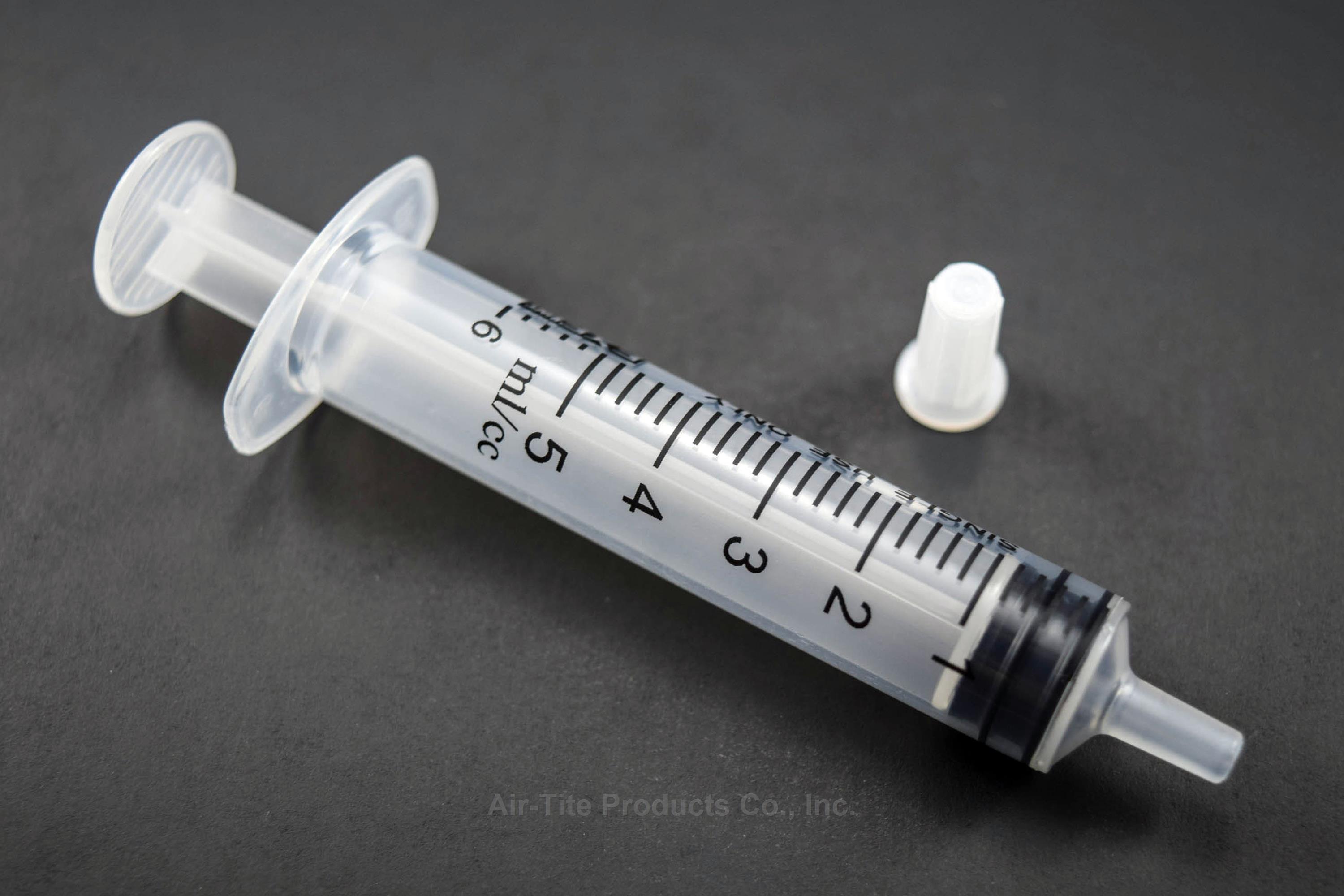 5-6cc Syringe Only with Luer Slip & Cap