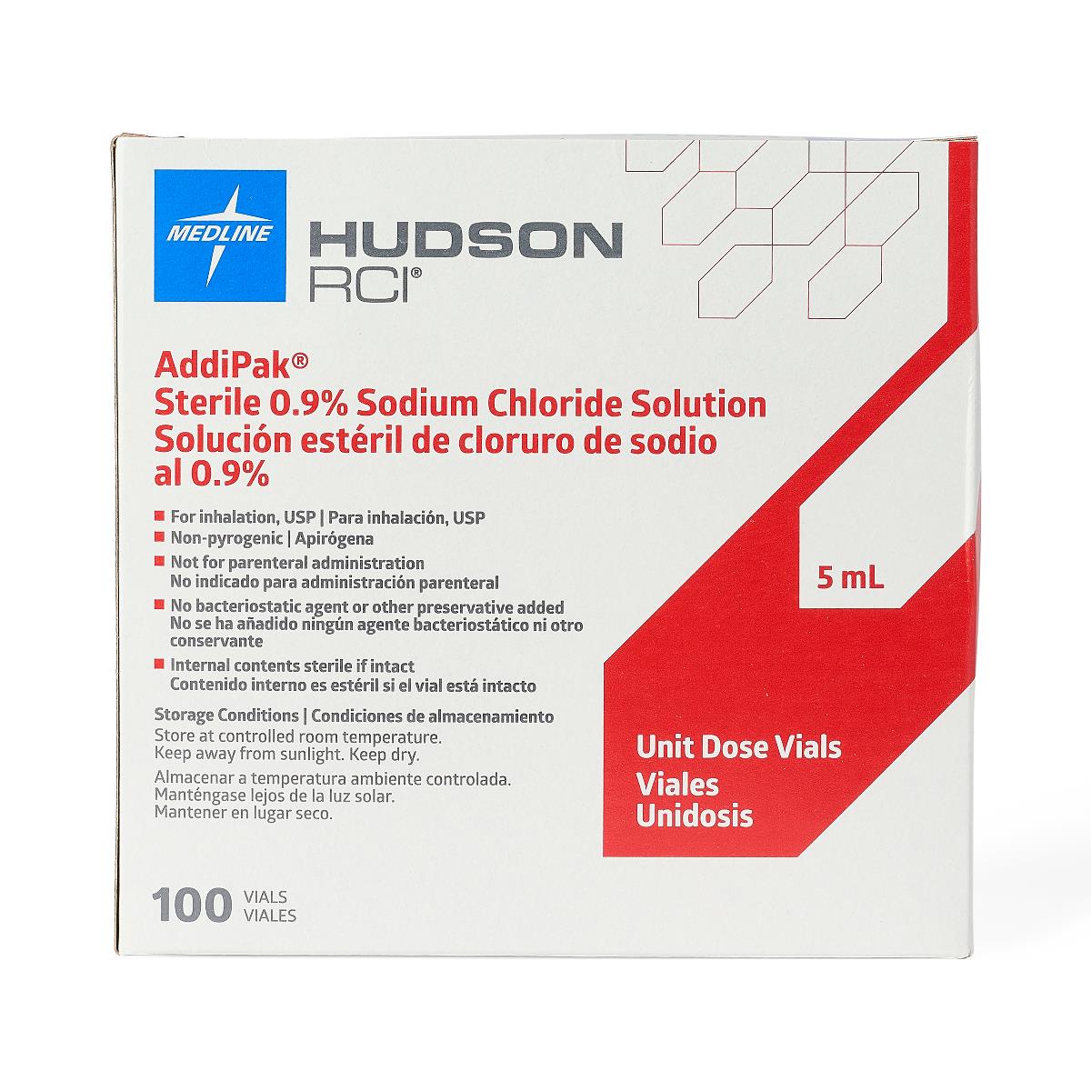 Addipak® 0.9% Unit Dose Saline Solution For Inhalation, 5mL