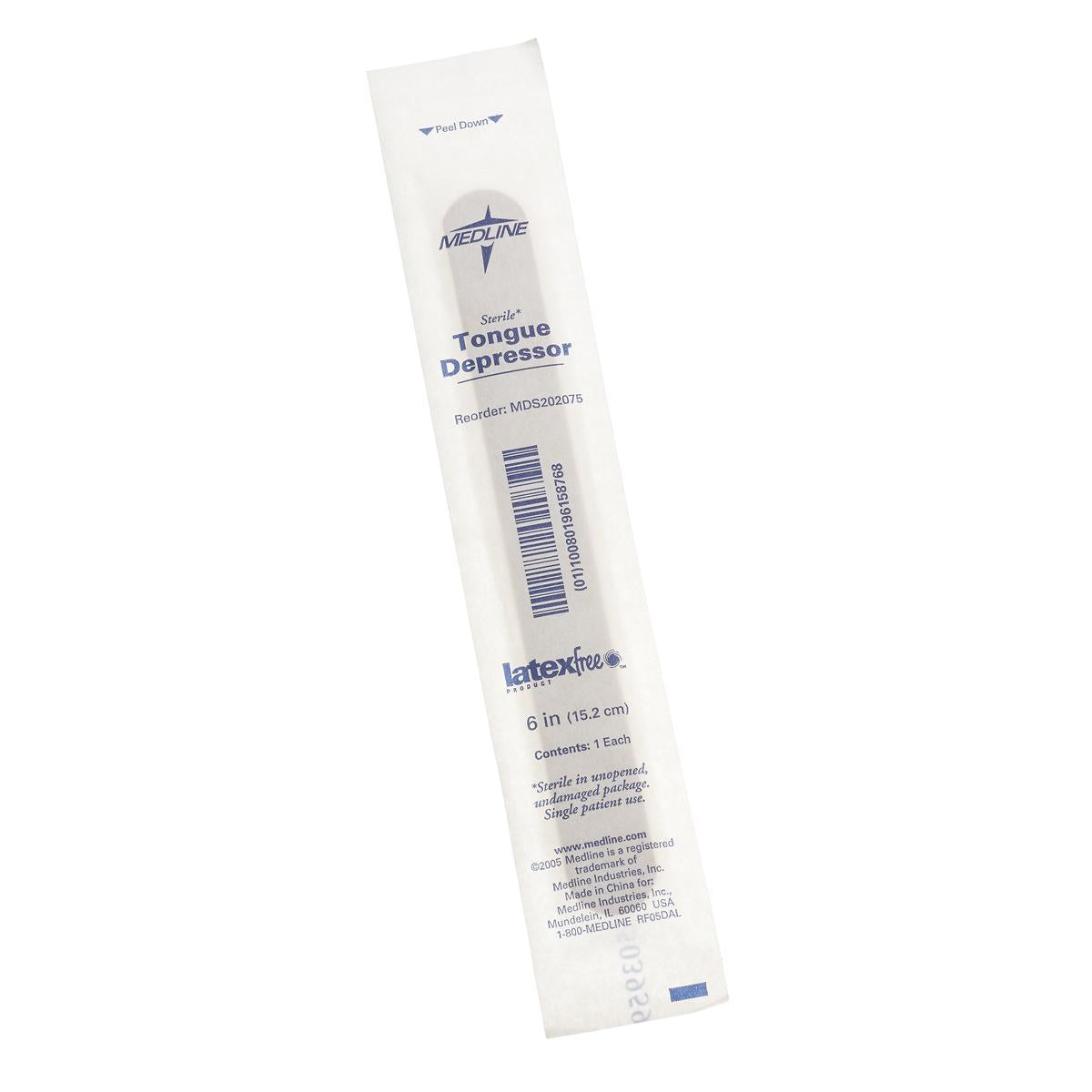 Adult Tongue Depressors, 6" x 11/16", Sterile (1s)