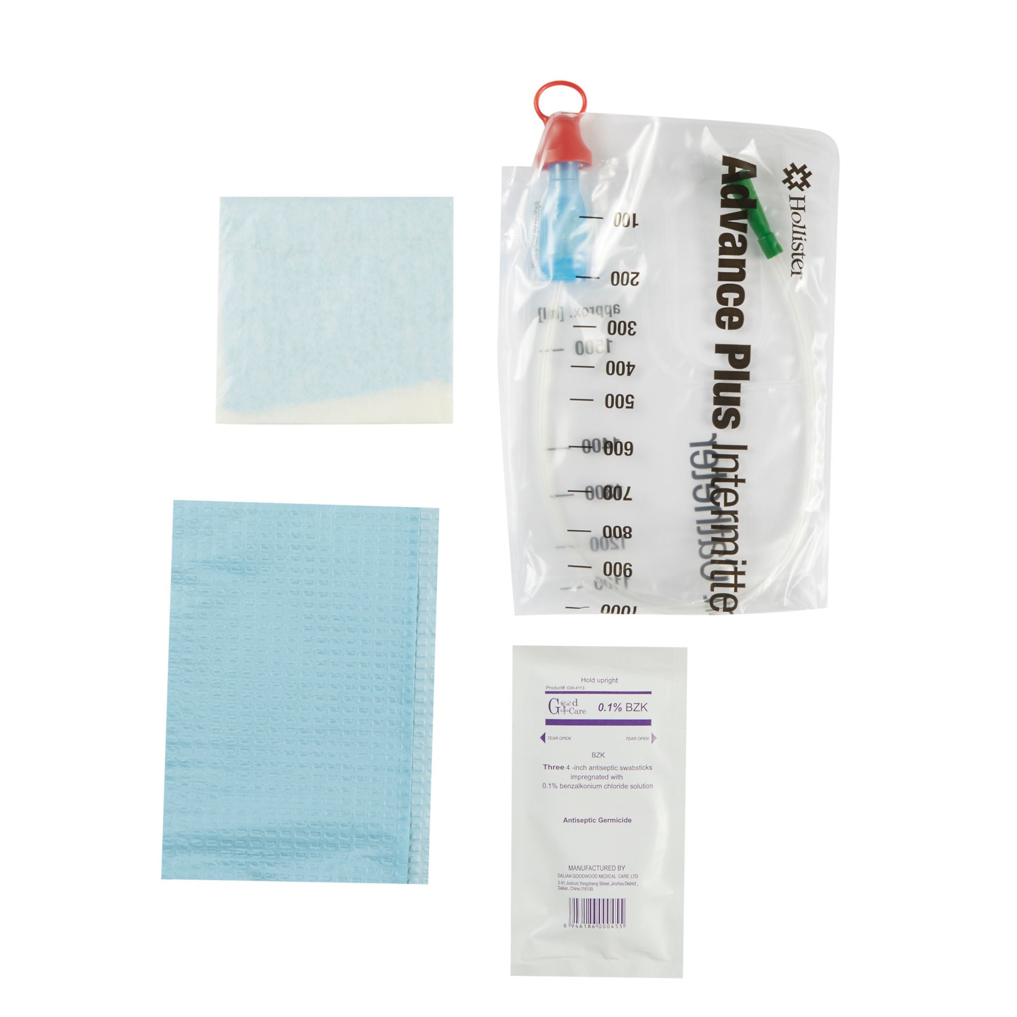Advance Plus Intermittent Straight Tip Catheter Kit, 16", 14Fr