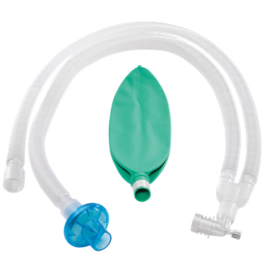 Anesthesia Breathing Circuit, 3 Liter Bag, Adult, Dual Limb, 108" Expandable Tubing
