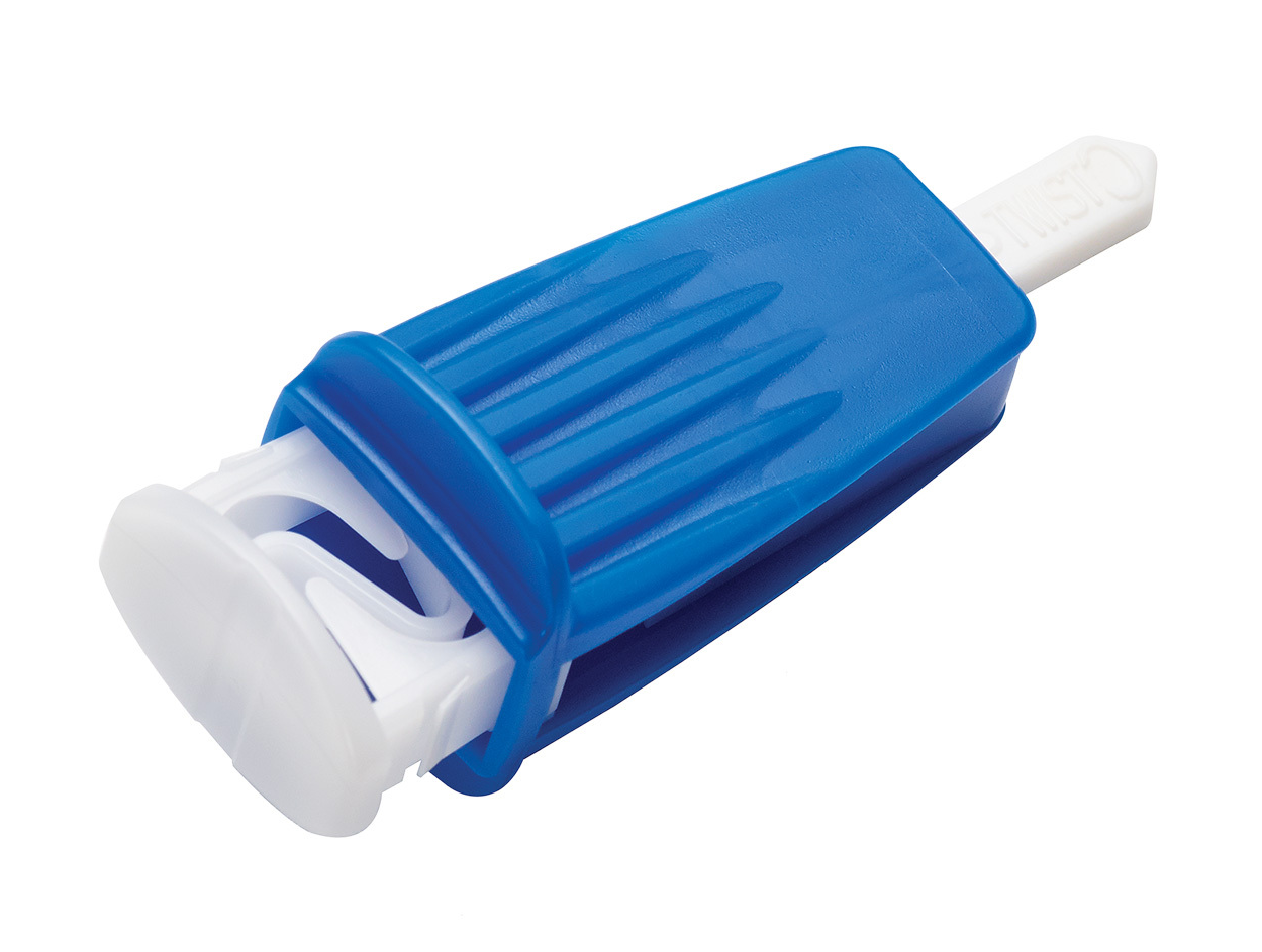 Assure® Lance Low Flow Safety Lancet, 25g x 2mm, Light Blue