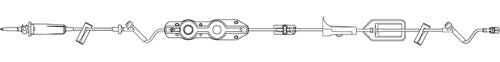 B Braun Safeline® Filtered Gravity Admin Set, 0.2 Micron Filter, Injection Site 6" Above Distal End, SPIN-LOCK Conn, DEHP-Free, Latex Free, 21.0mL Priming Volume, 91" L, 15 Drops/m
