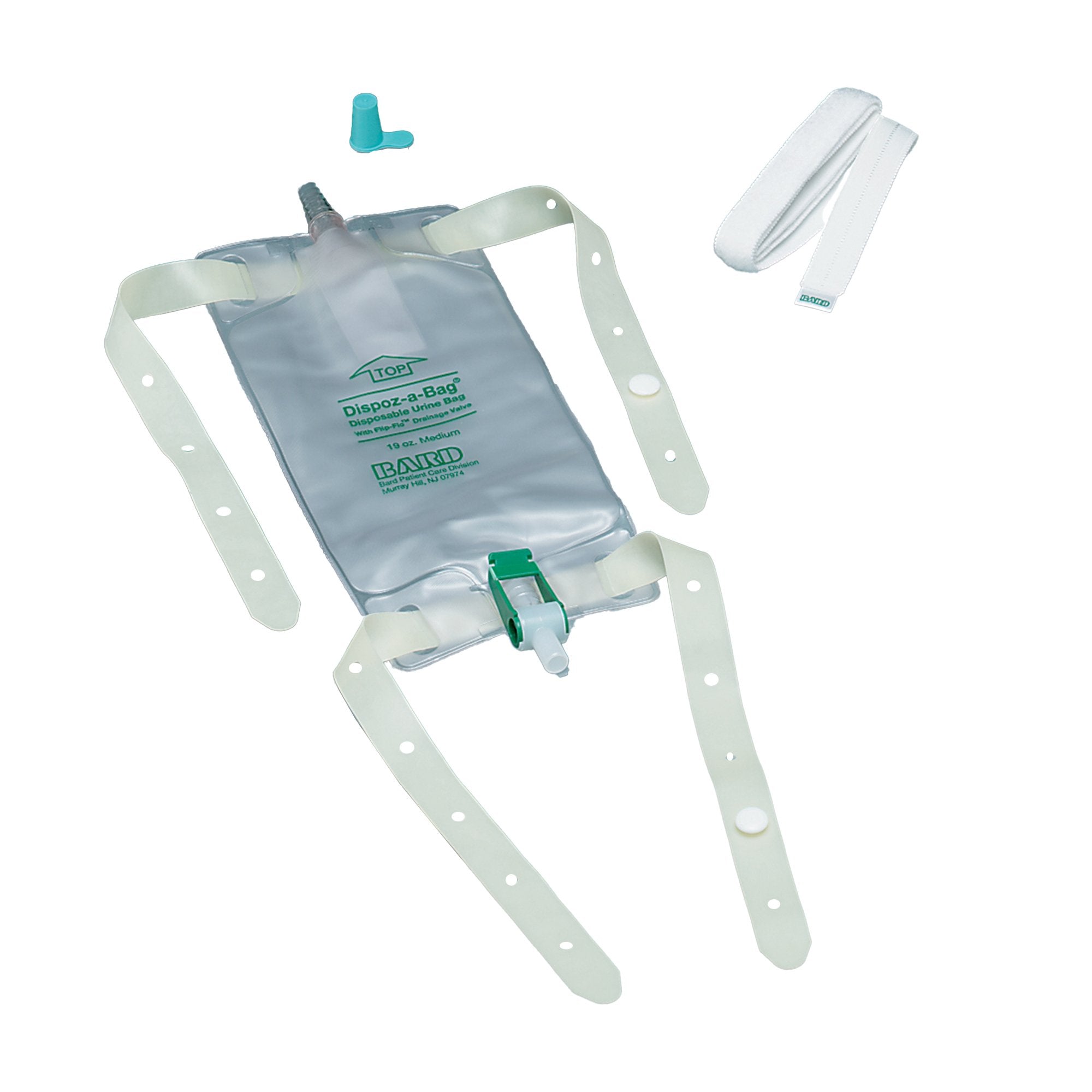 BARD® DISPOZ-a-BAG® with FLIP-FLO™ Valve, 4 Bags, 19oz.