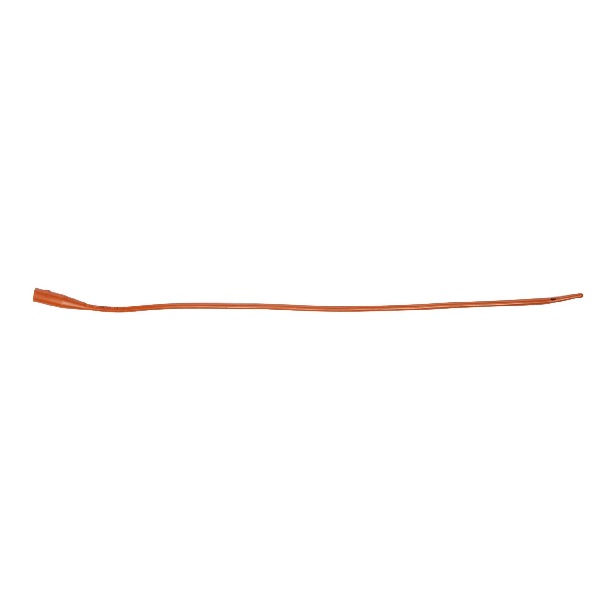 Bardia® Red Rubber Urethral Catheters, Coude Olive Tip, 14Fr