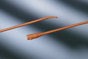Bardia® Red Rubber Urethral Catheters, Coude Olive Tip, 18Fr