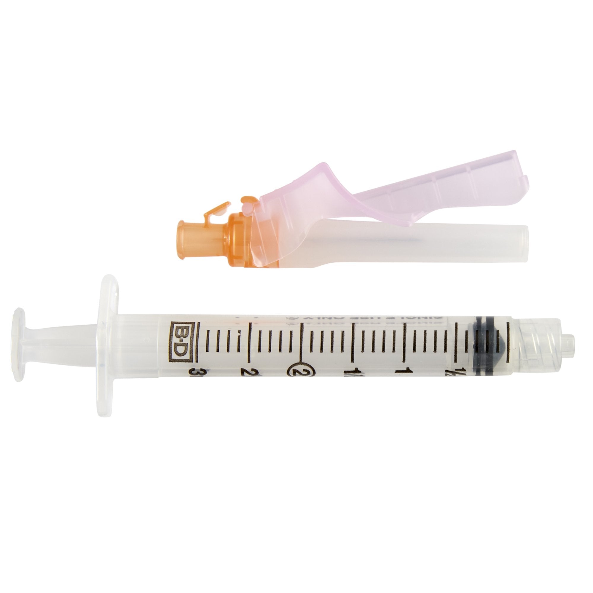 BD™ Eclipse™ Safety Needle with Luer-Lok™ Syringe, 3 mL, 25g x 1"