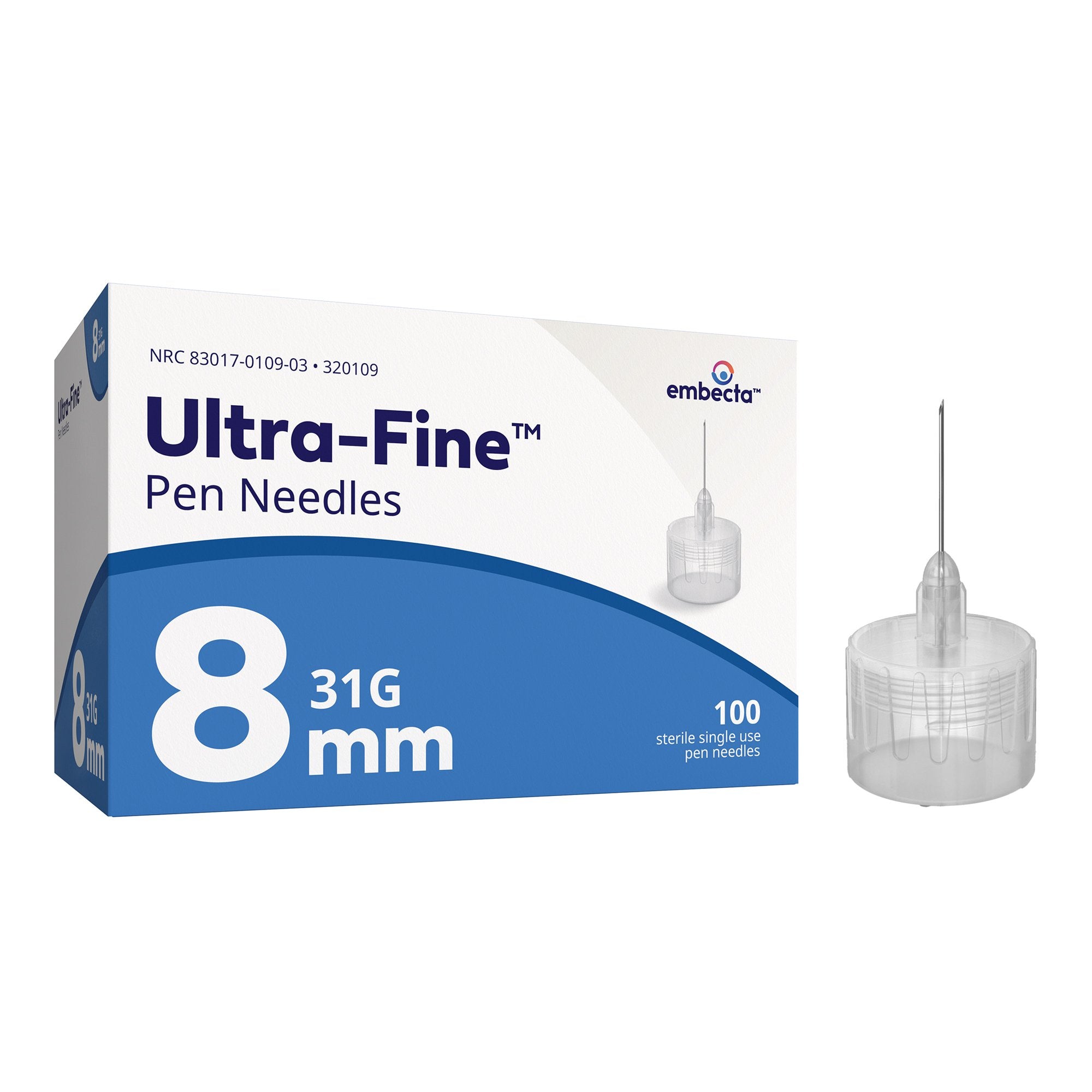 BD™ Ultra-Fine III™ Short Insulin Pen Needle, 31 G x 8 mm