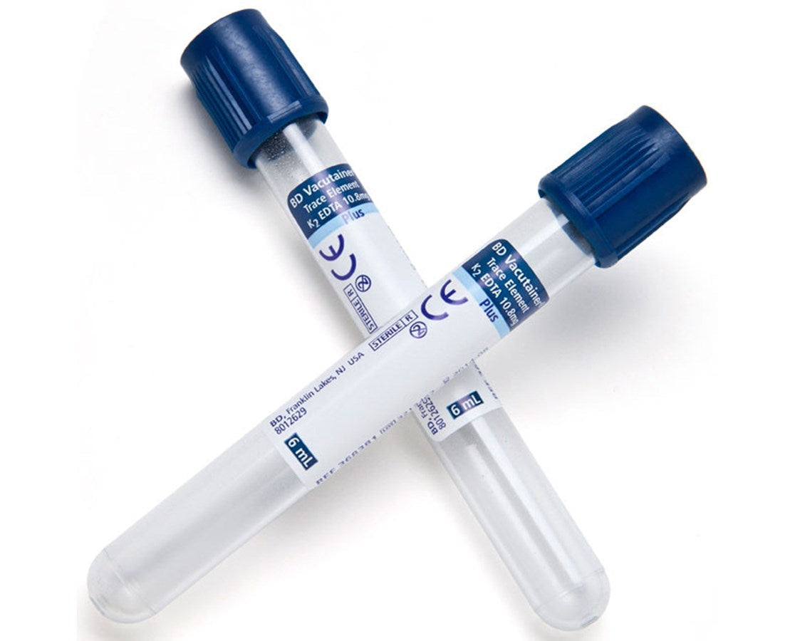 BD Vacutainer® SPC Plus Plastic Tube with Hemogard™ Closure, 13 x 100 mm, 6 mL, Royal Blue