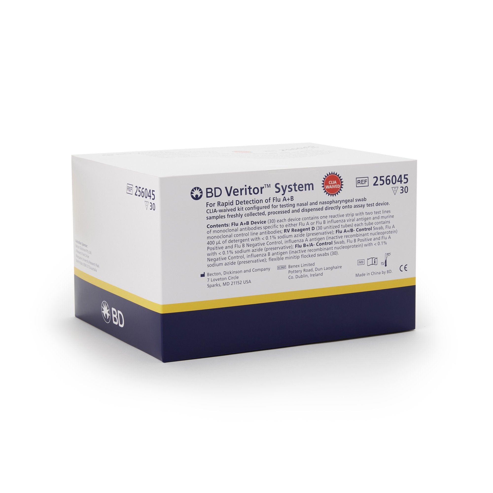BD Veritor™ System Influenza A + B POC Kit, CLIA Waived