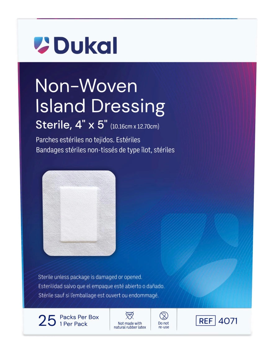Caliber™ Non-Woven Island Dressings, 4” x 5”