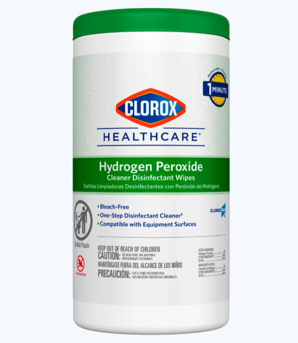 Clorox Healthcare® Hydrogen Peroxide Cleaner Disinfectant Wipes, 6.75" x 9"