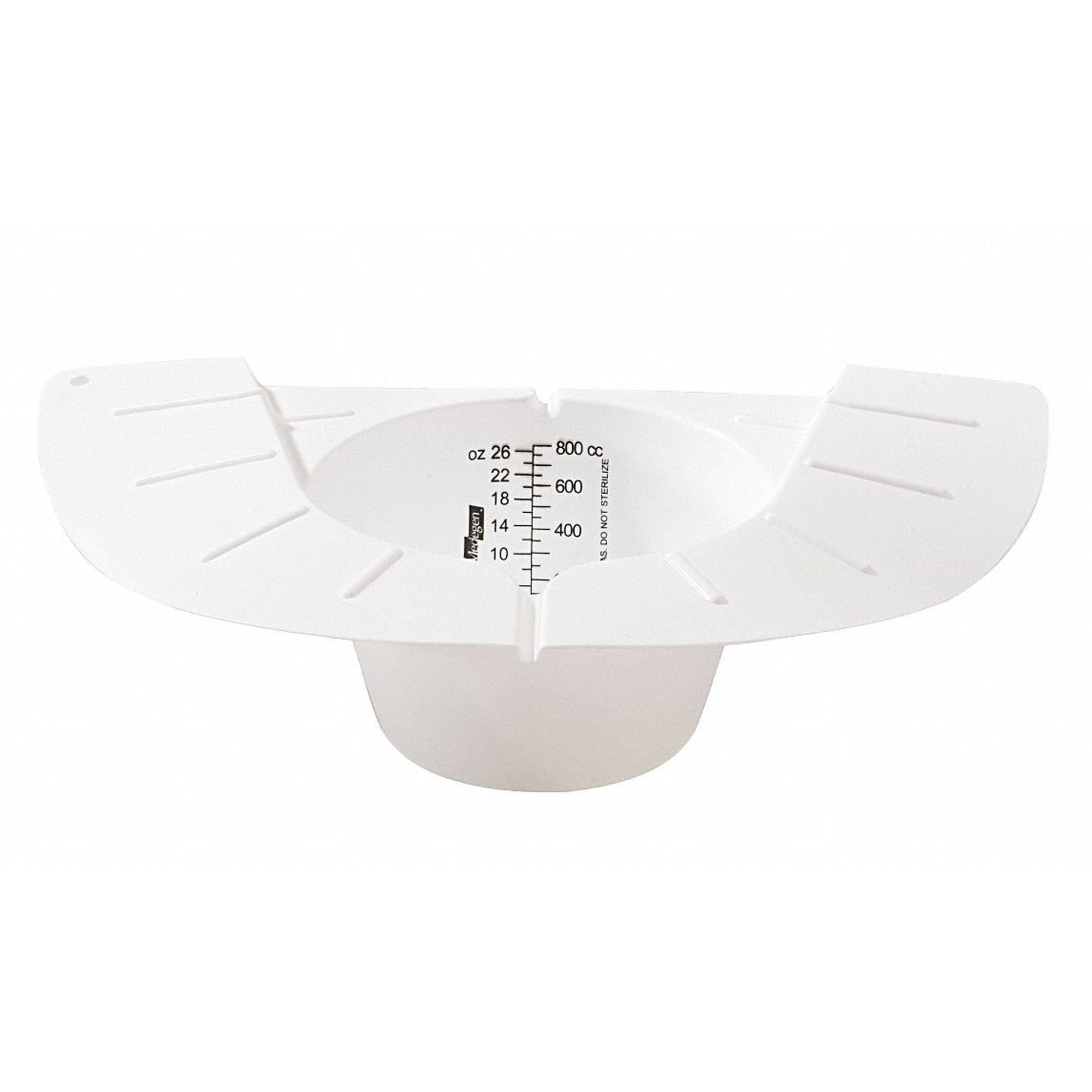 Commode Specimen Collection Container, Non-Sterile, White