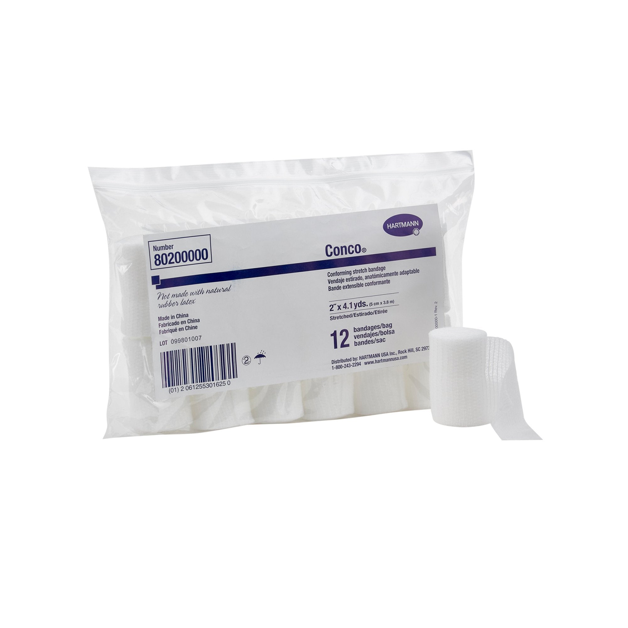 Conco® Conforming Stretch Bandage, 2" x 4.1 yds