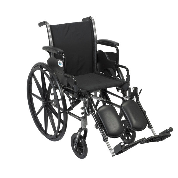 Cruiser III Wheelchair 20" Detachable Desk Arm Elevating Leg Rests, Each