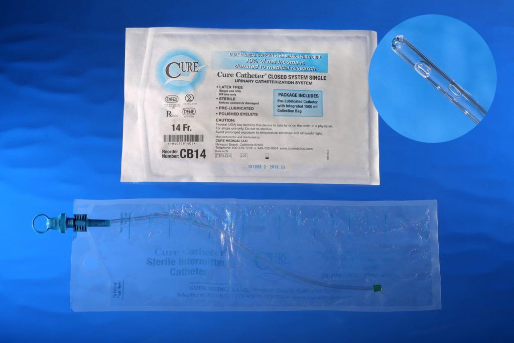 Cure Catheter® Closed System Single, 14Fr A4353