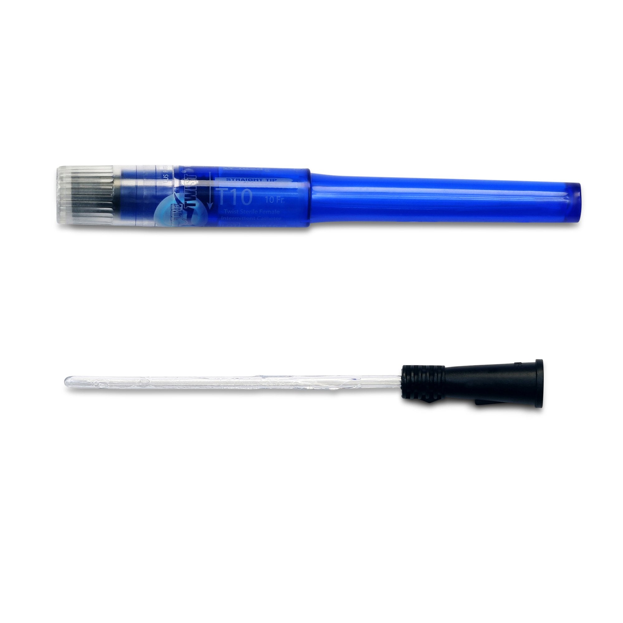 Cure Twist™ Female Catheter with Straight Tip, 6”, 10Fr A4351