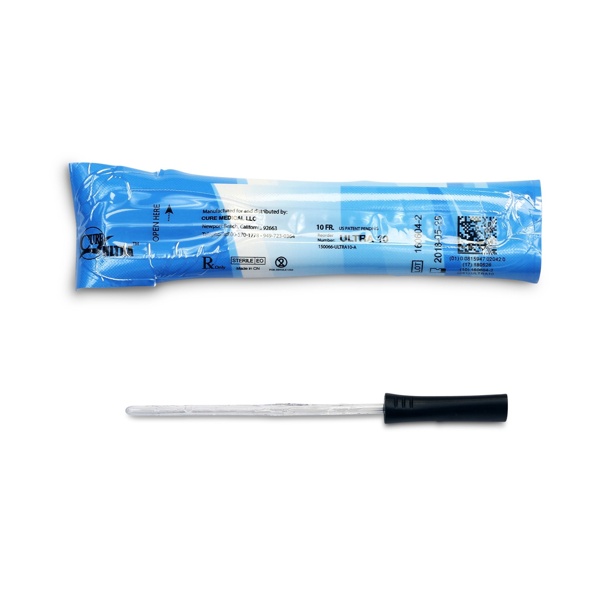 Cure Ultra™ Female Catheter with Straight Tip, 6", 10Fr A4351