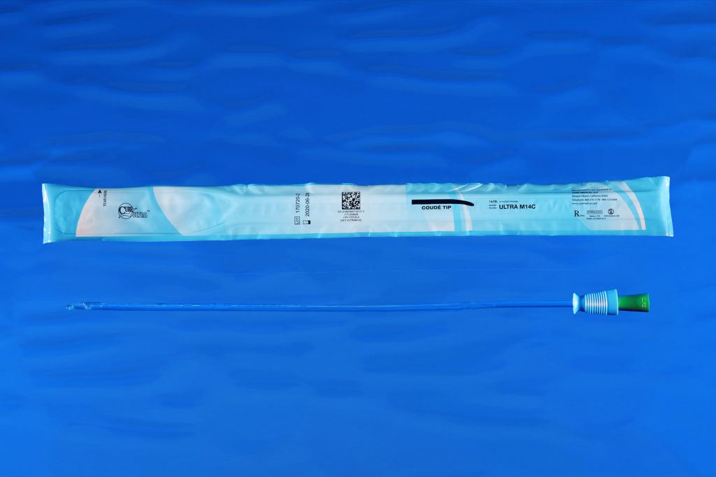 Cure Ultra™ Male Catheter with Coude Tip, 16", 14Fr A4352