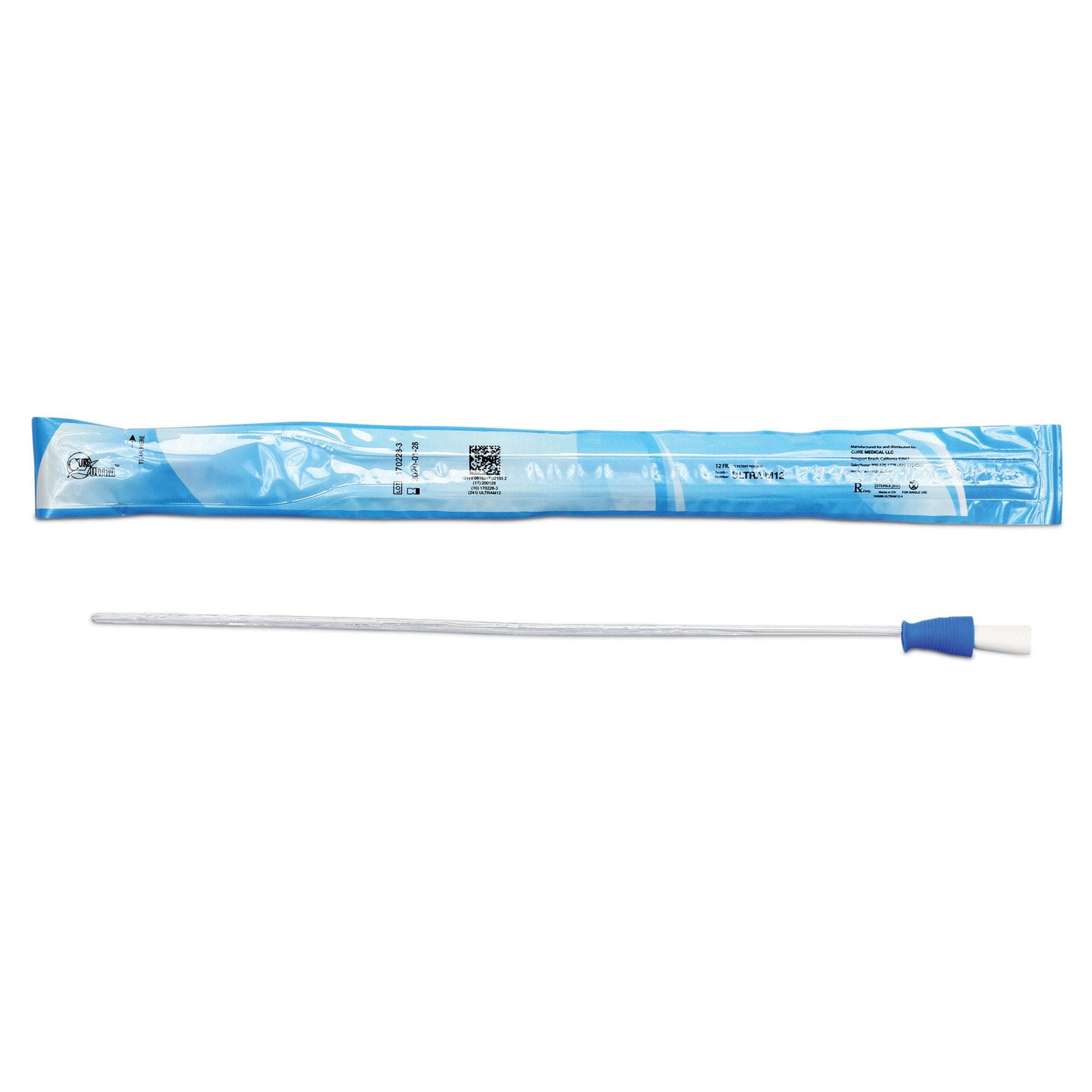 Cure Ultra™ Male Catheter with Straight Tip, 16", 12Fr A4351