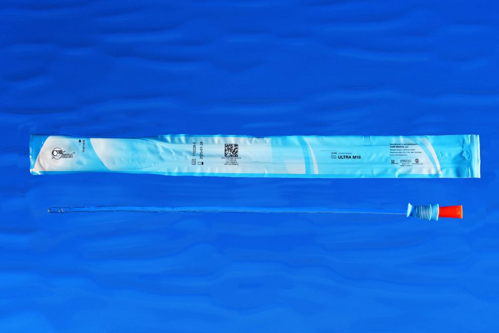 Cure Ultra™ Male Catheter with Straight Tip, 16", 18fr A4351