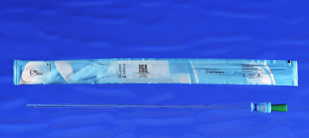 Cure Ultra™ Male Catheter with Straight Tip, 16", 8Fr A4351