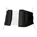 Cybertech Spine Brace, Corset, Large, 35"-40", Black L0976