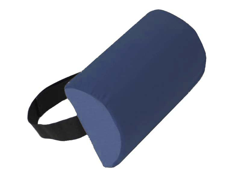 D Roll Pillow Firm, Cotton/Poly Cover, One Size, Navy L1040