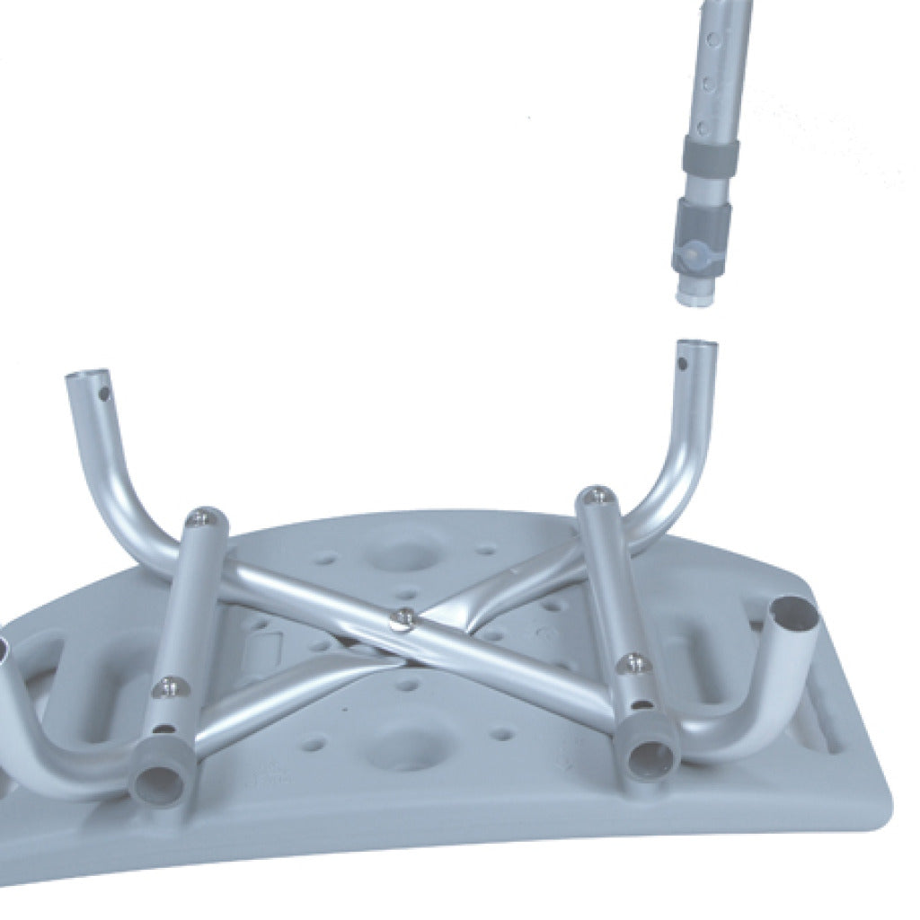 Deluxe Aluminum Shower Chair With Removable Back, 4/Case