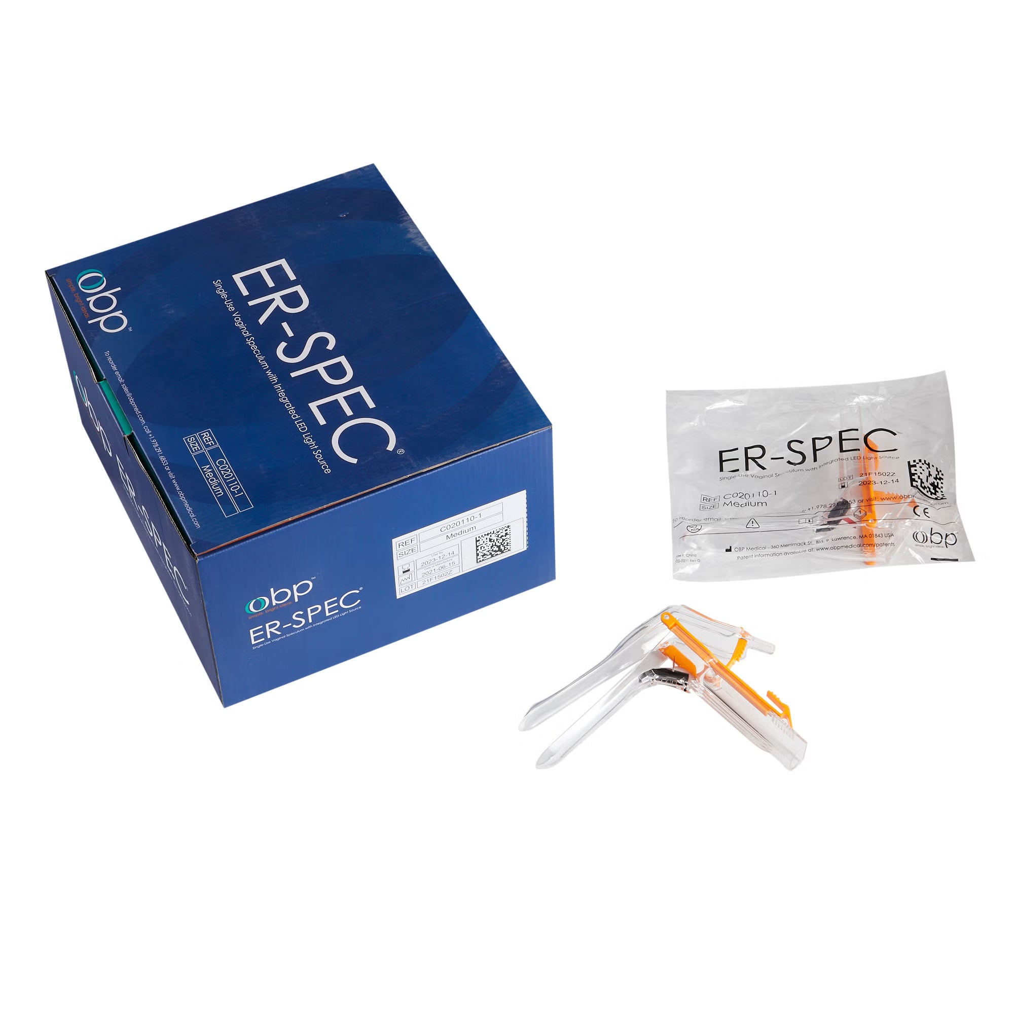 Disposable Lighted Vaginal Speculum, Medium