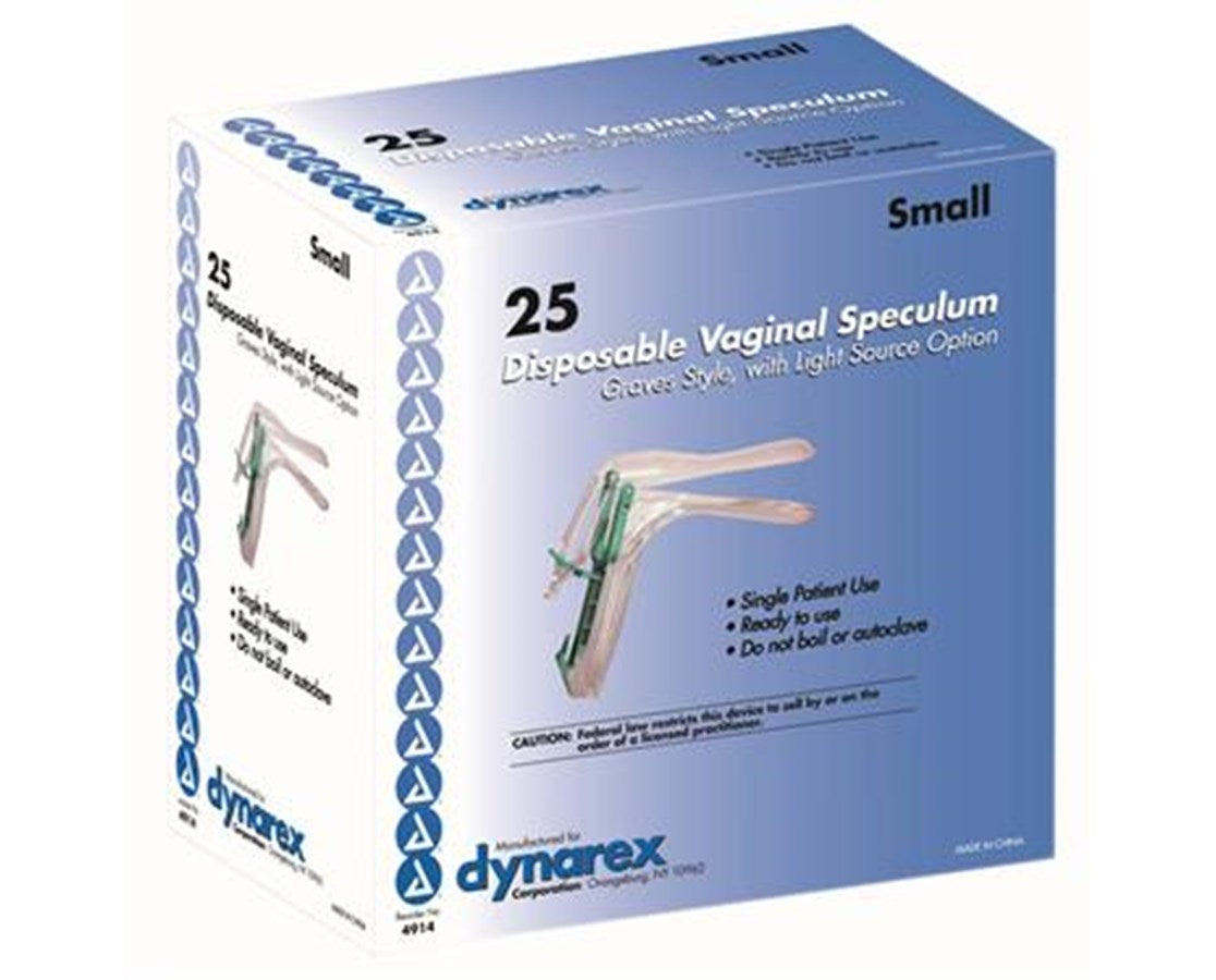Disposable Vaginal Specula with Light Option, Small