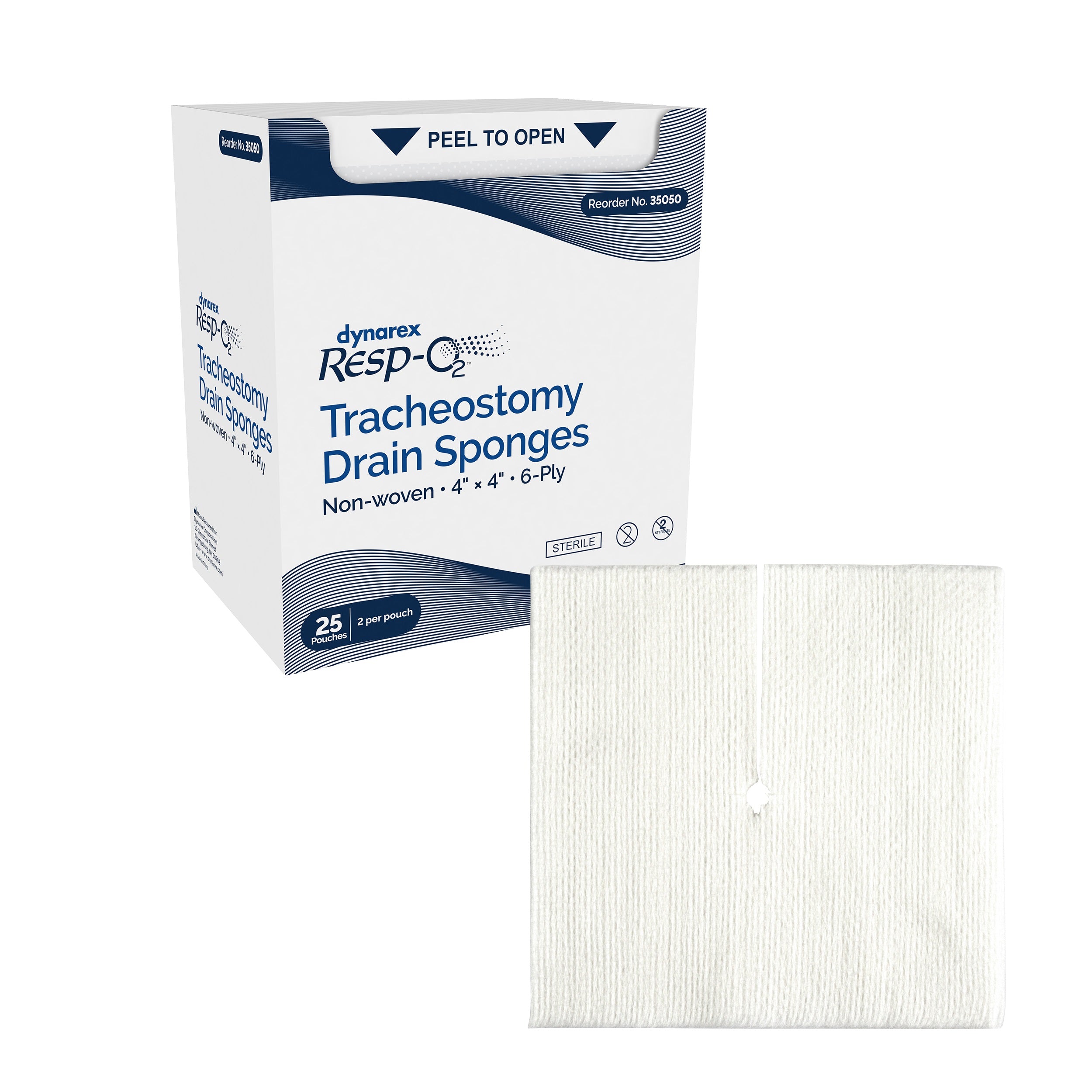 Drain Sponge, 4" x 4", 6-Ply