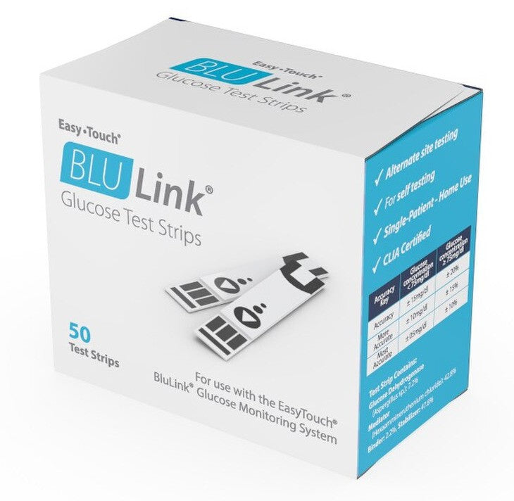 EasyTouch® BluLink Glucose Test Strips, 50ct