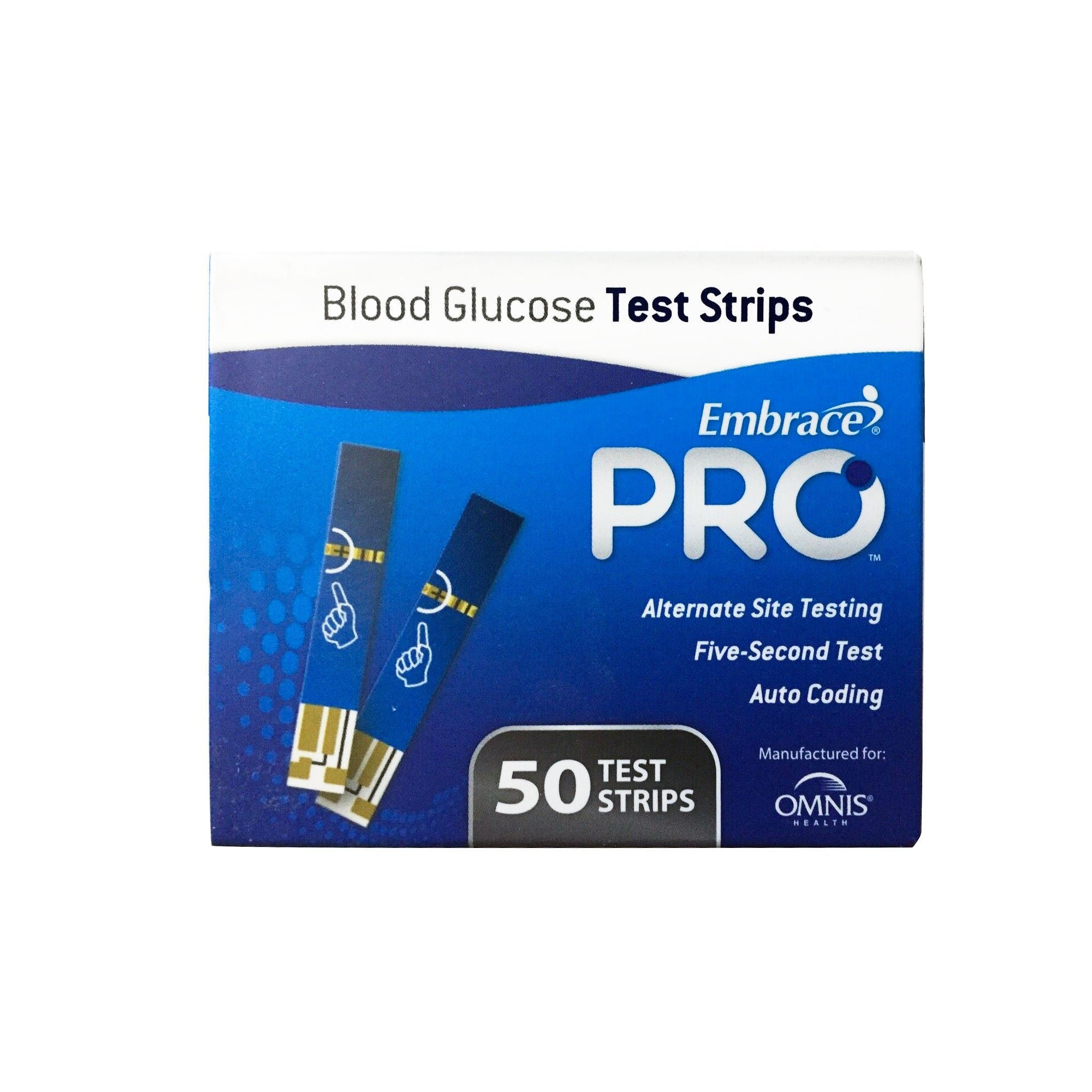 Embrace® PRO™ Blood Glucose Test Strips, 50ct (Multi-Patient Approved)