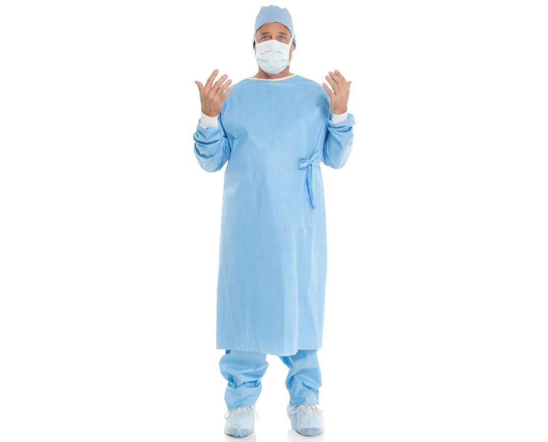 EVOLUTION* 4 Standard Non-Reinforced Surgical Gown, Drop Fold, Large, Sterile