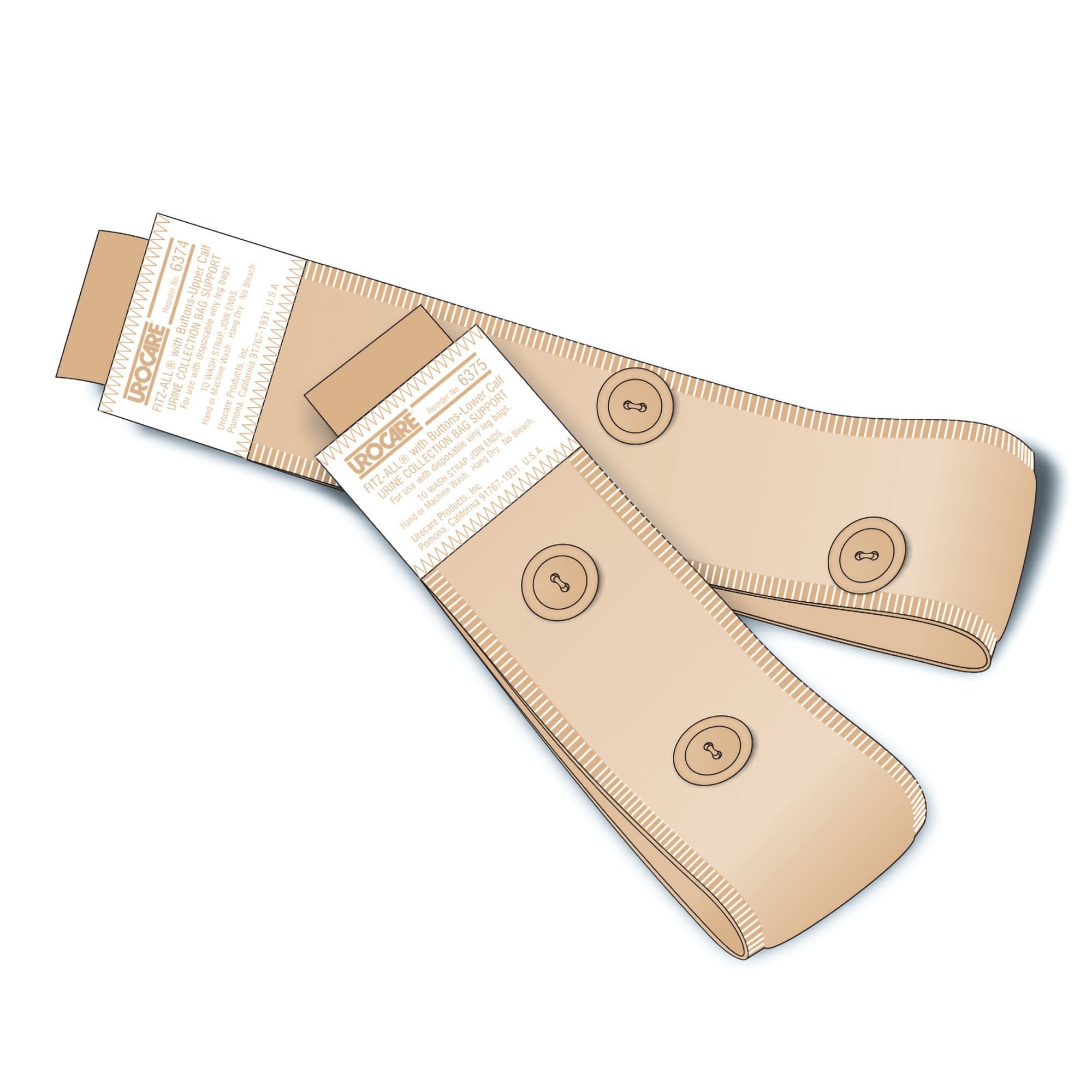 Fitz-All® Fabric Leg Strap Kit (6374 & 6375) with Buttons