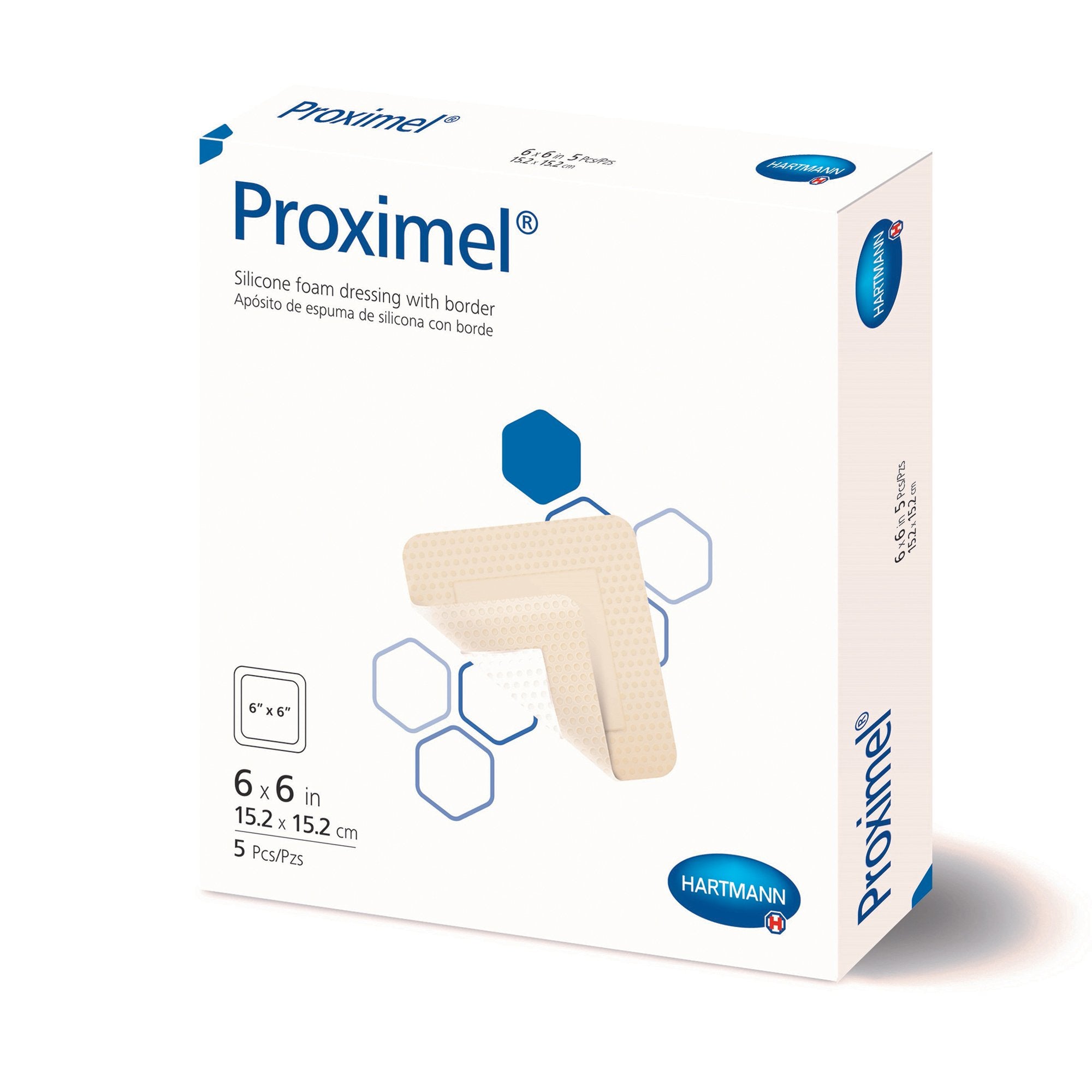 Hartmann USA Proximel™ Silicone Foam Dressing w/Border, 6" x 6"