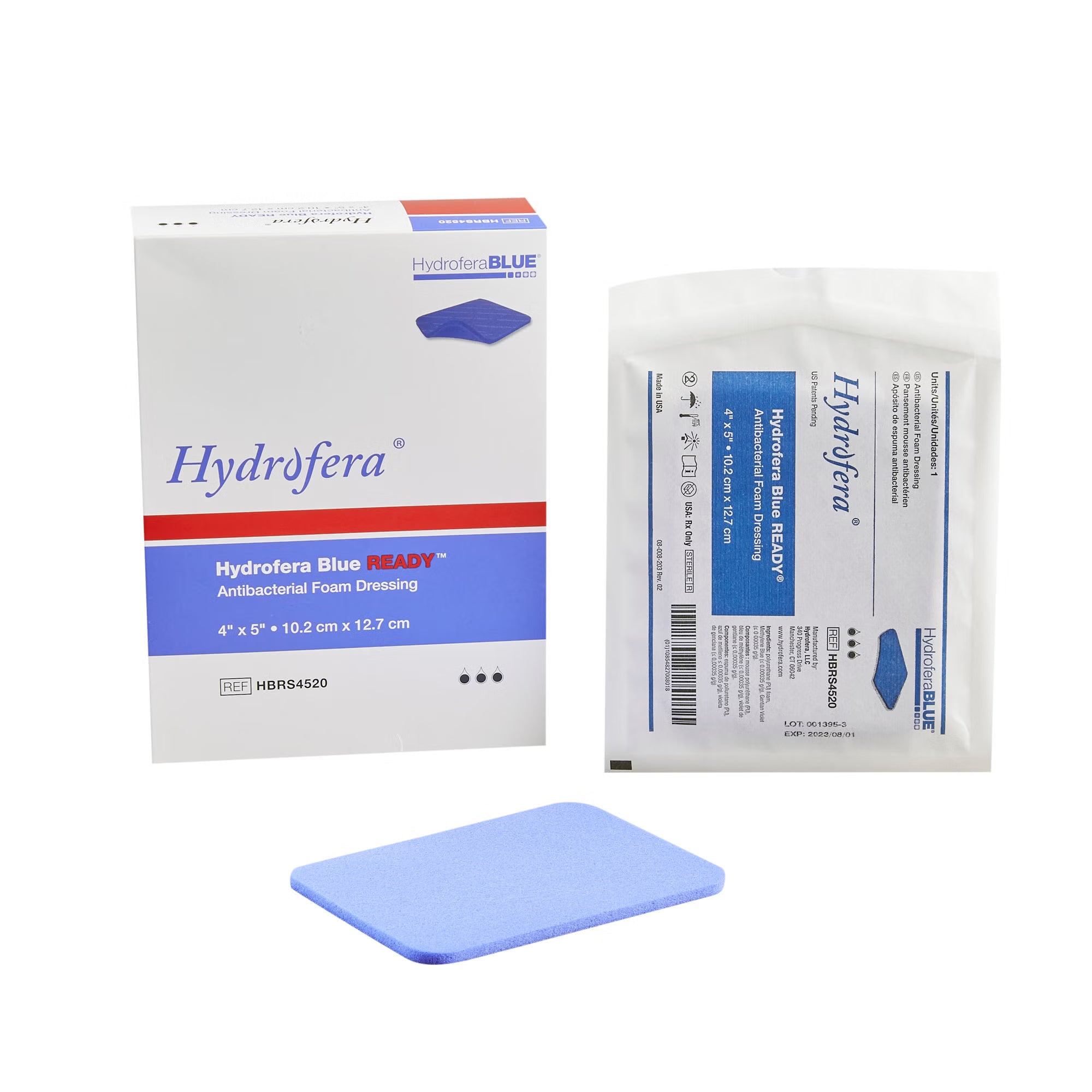 Hydrofera Blue Ready Nonborder 4"x5" Dressing