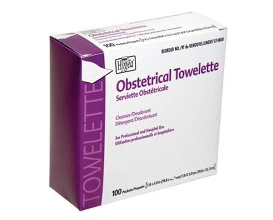 Hygea® Obstetrical Towelette, 7.75" x 5"