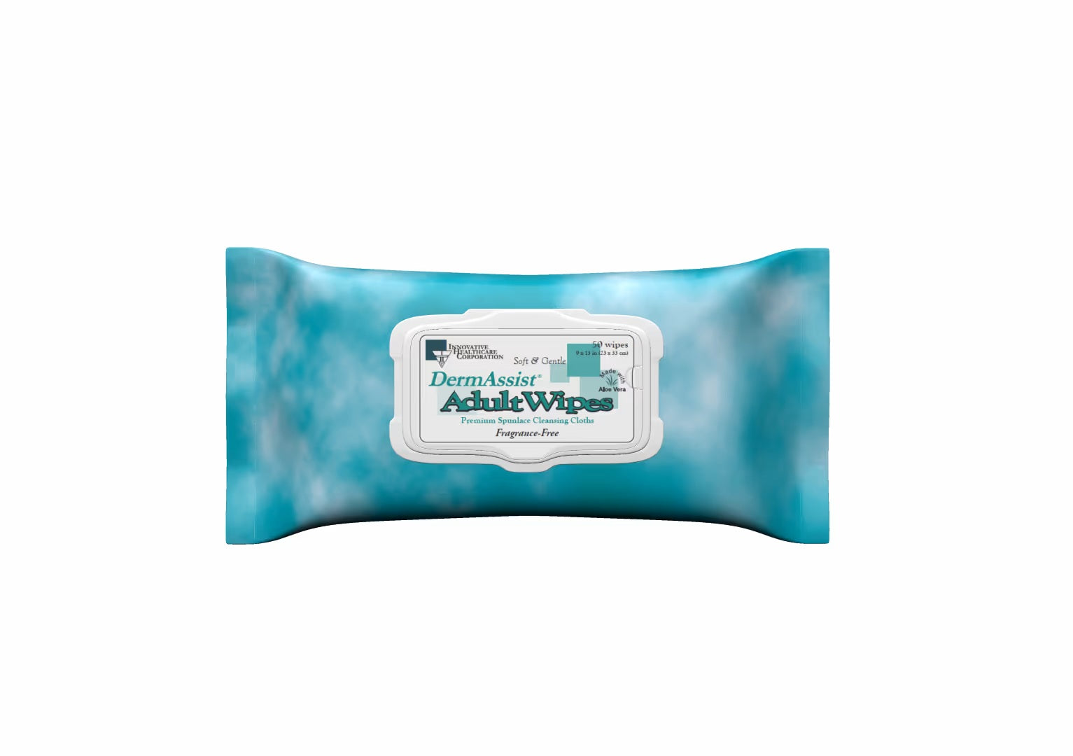 Innovative Dermassist® Premium Adult Incontinence Wipes, Softpack 9"x 13"
